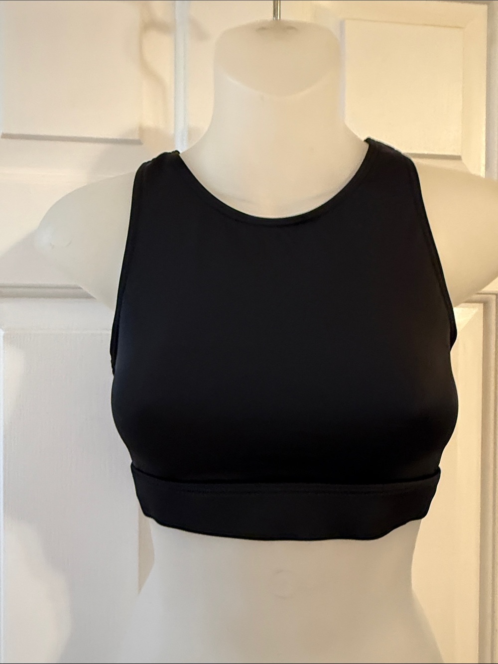 Women’s Balera Dance Black High-Neck Sports Bra Top - size SA